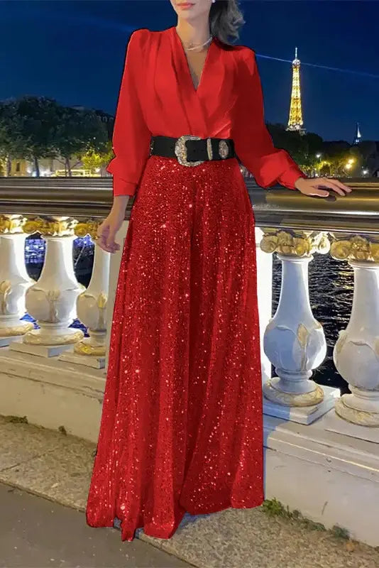 Nontium Sequins Maxi Dress