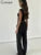 Chalecos de retazos de encaje para mujer, moda sexy, ahuecados, cuello redondo, Jacquard, transparentes, ajustados, elegantes, ropa de calle salvaje, tanques para mujer