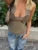 Fashion Patchwork Backless Tank Top For Women Lace-Up Sleeveless See-Through Mesh Hollow Out Pleated Y2k Top Vest Summer