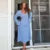 Vestido largo de punto elegante para mujer, sexy, ajustado, con cuello redondo, hueco, moda femenina, otoño, liso, para vacaciones y playa