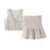 Conjunto de 2 piezas de faldas de moda para mujer, con abalorios, encaje, chaleco corto, cintura alta, falda plisada, traje 2025, nuevo conjunto a juego para mujer.