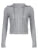 Gray Zip Up Knitted Hooded Jackets Women Pockets Details Solid Simple Basic Minimalist Slim Long Sleeve Hoodies Knitwear