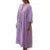 Vestido de fiesta de playa para mujer, de verano, color liso, cuello redondo, lazo frontal, mangas 3/4 abullonadas, suelto, midi, vestidos de vacaciones