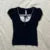 Kawaii Bow Lace Trim T-shirt Vintage Striped Patchwork Slim Fit Crop Top Y2K Aesthetic Fairy Grunge Retro Pullover Tees Women