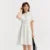 Women Dress Small Stand-Up Collar Buttoned Elegant And Gentle Summer Slightly Sexy Short Skirt  New Arrival