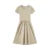 Dress Women Slim-Fit Waist-Cinching Dress  Summer New Fake Two-Piece Round Neck Midi Versatile Dress