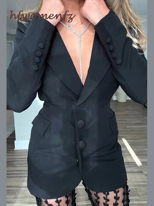 Sexy Blazer Pants Sets Women Single-breasted Blazer Cut Waist Coats Pearls Mesh Sheer Trousers Suits Y2K Clothes Matching Sets