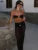 Female 2 Piece-Set Beach Holiday Long Skirt Casual Patchwork Sexy Backless Bikini Swimwear Outfits Women’s Maxi Skirt Sets