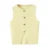 Chaleco de punto de moda para mujer, manga corta, cuello en V, botones, holgado, blanco, tipo cárdigan, otoño, novedad en prendas exteriores.
