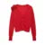 Vintage Knitted 3D Flowers Cardigan Women Retro Solid V-neck Slim Long Sleeve Short Sweaters Female Spring Chic Street Knitwear