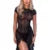 Vestido Y2K para mujer, sexy, transparente, con encaje floral, cuello redondo, dobladillo asimétrico, ajustado, midi, para fiesta de noche.