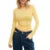 Tops cortos Y2K de los años 2000 para mujer, camiseta de manga larga con cuello redondo de color liso para primavera y otoño, camisetas informales, ropa básica de calle