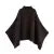 Suéter tipo capa burdeos holgado para mujer, tejido de cuello alto, manga raglán, prendas de vestir asimétricas para otoño
