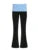 Contrast Binding Waist Slim Basic Casual Flared Pants For Women American Retro Skinny Sexy Sports Jogging Sweatpants