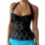 Y2K Coquette Floral Lace Crop Tops Mesh Sheer See Through Backless Mini Vest Fairycore 00s Retro Aesthetic Tie Up Halter Camis
