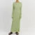 Women Elegant Ribbed Knit Full Sleeve Maxi Dress Crew Neck Bodycon Pencil Long Dress Tie Waist Dress 90s Vintage Streetwear
