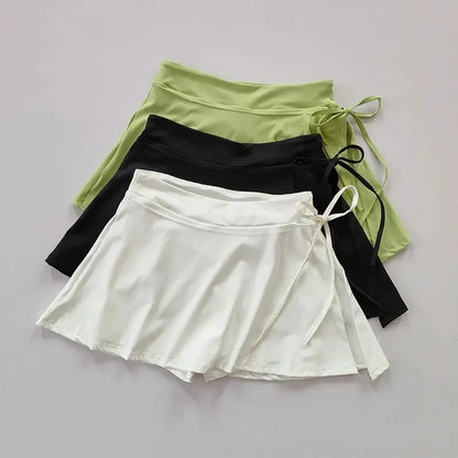 Summer Women’s Skirts Fashion Sexy Mini Elastic Pleated Sun Skirts For School Girl Uniform Korean Black High Waist Tennis Skirts