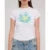 y2k Crop Top 2000s Women Baby Tee Floral Print Round Neck Short Sleeve T Shirt Fairycore Aesthetic Clothes Streetwear