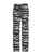 Pantalones rectos de punto con rayas de cebra para mujer, con cordón ajustable, cintura elástica, holgados e informales, conjuntos bohemios para vacaciones.