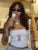 Top de corsé blanco sin mangas de verano con estampado de letras de oso bonito, top corto sexy ajustado para mujer, ropa de moda con lazo de encaje, ropa de mujer