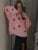 Suéter de punto para mujer, jersey holgado de otoño a la moda con retazos, manga larga, informal, de punto, ropa de calle, jersey de contraste para mujer
