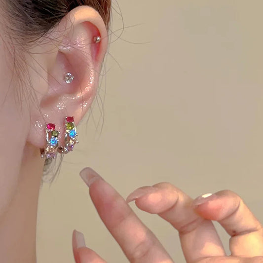 Lizakosht Fashion Square Imitation Pearl Earrings for Women Handmade Geometric Jewelry Gift
