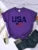 Camisetas con estampado de bandera estadounidense, estrellas y rayas, para mujer, estilo hip hop callejero, transpirables, de verano