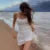Basic Dress for Women White Spaghetti Strap Sleeveless A Line Mini Dresses y2k Clothes 2000s Aesthetic Dress Beach Wear