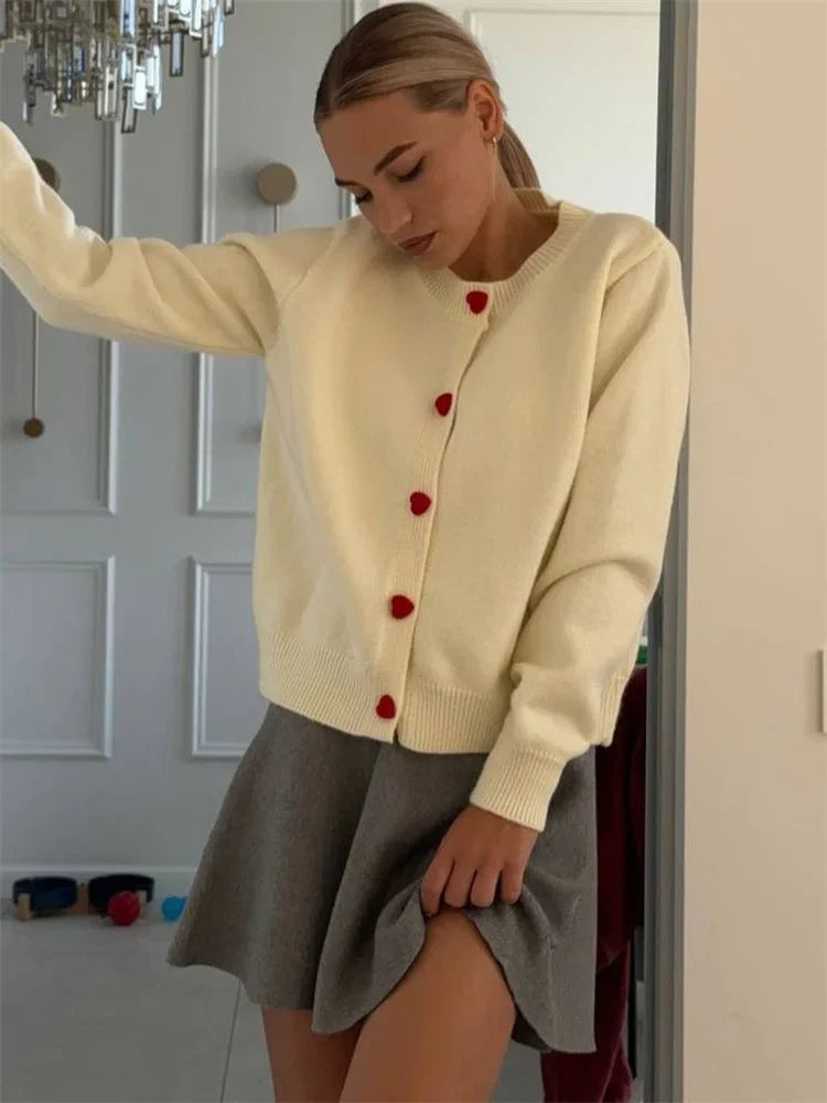 Suéter de punto tipo cárdigan para mujer, abrigo de manga larga con retazos acanalados, top corto holgado informal, prendas de punto para mujer, jerséis
