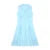 Beach Dress Women Solid Color Turn Down Collar Single Breasted Sleeveless A Line Long Dresses Vacation Party Dresses