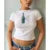 y2k Baby Tee Women Craphic Crop Top Round Neck Short Sleeve T Shirt Casual Vest 2000s Aesthetic Clothes Streetwear