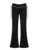 Pantalones acampanados Y2K de cintura baja con cordones en contraste para mujer, negros, básicos, sencillos, informales, de estilo dulce