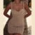 Sexy Pearl Hollow Out Crochet Short Dress Women Slim Hip Package Sleeveless Backless Dresses 2025 Summer Vacation Beach Outfits