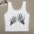 Camiseta de manga corta con estampado de calaveras para mujer, estilo Y2K, con tirantes en el interior, para calle de Europa y Estados Unidos