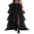 Tulle Skirts Women y2k Solid Color Elastic High Waist Asymmetrical Hem Long Skirts Summer Evening Party Skirt Clubwear