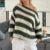 Suéteres de punto holgados a rayas para mujer, moda de otoño y primavera, de manga larga, estilo vintage grunge Y2K, ropa preppy