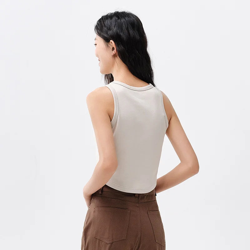 Vest Women Fashion Printed Inner Suspender Simple Casual Sweet Spicy Style Top Slimming Vests