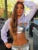 Summer Mesh Sexy T Shirt Women Hollow Out Smocked Crop Tops Long Sleeve Hoodies Tees Shirt Fishnet T-shirt Ladies