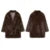 Chaqueta de piel sintética marrón de lujo para mujer, abrigo grueso y esponjoso de manga larga con solapa extragrande, ropa de calle cálida de lujo para invierno.