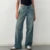 Pantalones vaqueros anchos Y2K para mujer, vaqueros de estilo boyfriend, holgados, de cintura baja, estilo vintage, estilo cyber grunge