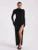 Elegant Basic Long Sleeve Solid Hole Backless Slit Split Women’S Dresses Party Club Evening Wholesale Winter Clothes