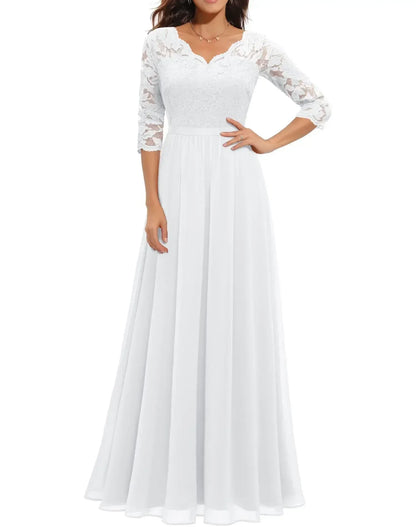 Diane™ | Women's Elegant Lace Long Dress