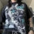 Camiseta Cyber Y2K de los años 2000 para mujer, con estampado de calavera, cuello redondo, manga corta, ropa estética para chicas E, ropa gótica para centro comercial, ropa urbana