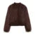 Abrigos de piel burdeos de moda para mujer, chaquetas holgadas, cálidas, gruesas, con cuello redondo y manga larga, para otoño e invierno, prendas de vestir para fiestas 2025