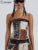 Summer Sexy Off-Shoulder Zipper Women Crop Top Casual Strapless Backless Streetwear Fashion Club Party Lady Tank Top