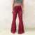 Sexy Lace Sheer Flare Pant Women Hollow Out Lady Vacation Long Trousers Female 2025 Spring Elastic High Waist Streetwear New