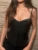Black Elastic Women Corset Top Nightclub Sexy Fashion Buttons Tank Top Party Outfits Skinny Lady Camisole Streetwear