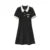 Vestidos de mujer, vestido polo bordado, elegante vestido de verano, recién llegado, vestidos florales con bloques de color para mujer