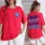 Enjoy The Little Things Slogan Letter Printed Women T-Shirts Loose Oversized Clothing Personality Street Casual Short Sleeves