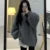 Oversized Sweater Women Fashion Preppy Pink V Neck Knitted Pullovers Harajuku Korean Long Sleeve Knitwear Winter Jumpers